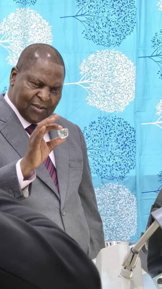 Centrafrique : Un diamant exceptionnel pesant 177,95 carats présenté en présence du président Faustin-Archange Touadéra